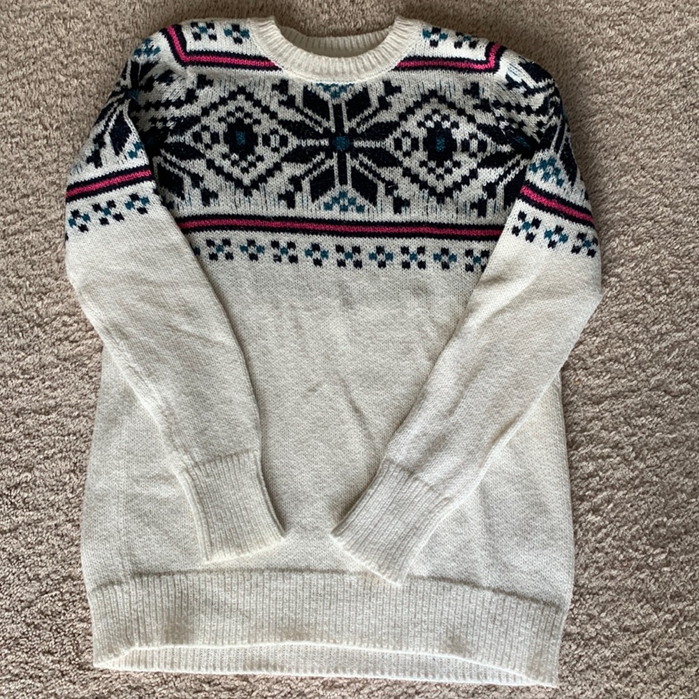 Abercrombie kids fair isle sweater